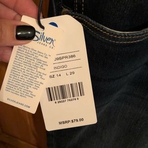 Silver Jeggings with tags
